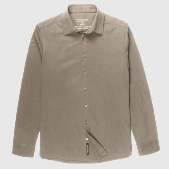Projek Raw Tan Long Sleeve Knit Shirt - Picture 1 of 1